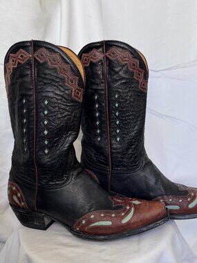 Old Gringo Men's "Monarca" Leather Intricate Stitching Western Boots Size 9.5 D